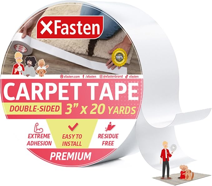 XFasten Double Sided Carpet Tape by XFasten