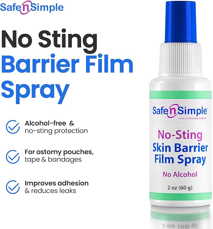 Safe n' Simple No Sting Barrier Film Spray - 2 Oz - Odor-Free Pre Tape Solution - Image 3
