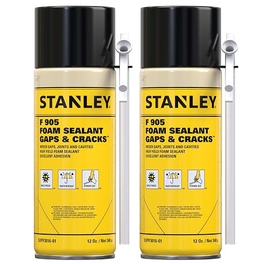 Stanley F905 Gaps & Cracks Sealant – Polyurethane Spray Foam Insulation by STANLEY