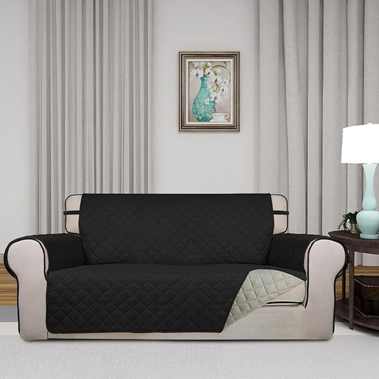 PureFit Reversible Quilted Sofa Cover, Water Resistant Slipcover Furniture - Image 2