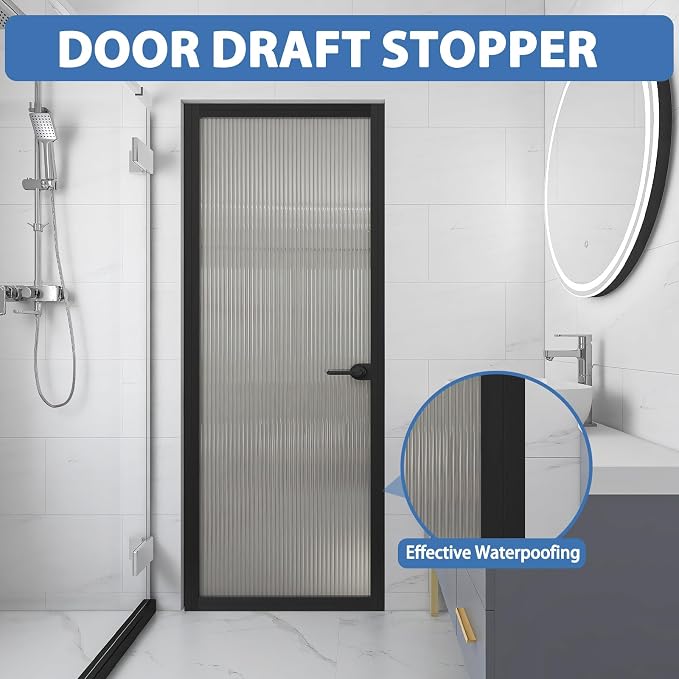 Weather Stripping Door Draft Stopper Flexible Self Adhesive Silicone Door Seal - Image 5