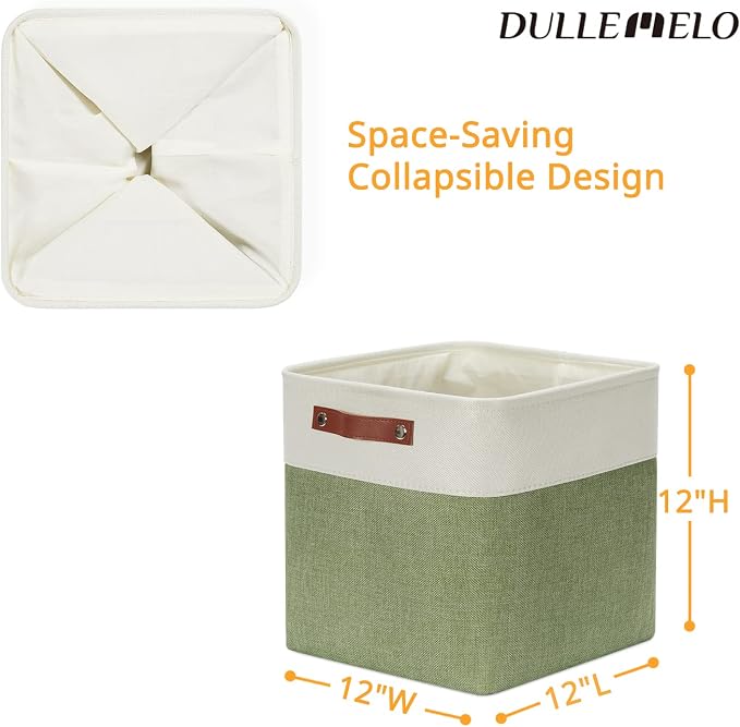 DULLEMELO Storage Basket, Linen Closet Organizers and Storage Baskets - Image 2