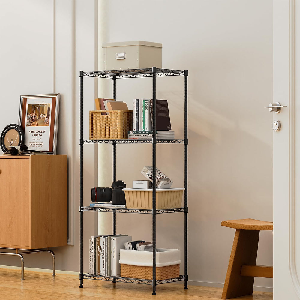 M MZG 1000 lbs 4Tier Shelf Metal Storage Shelves Wire Rack Closet Organizers ...
