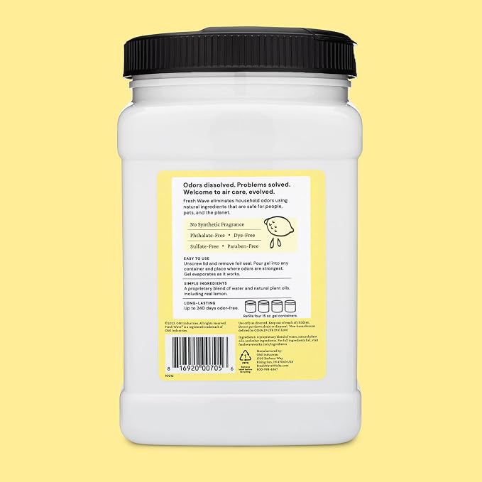 Fresh Wave Lemon Odor Removing Gel Refill, 63 oz. - Image 8