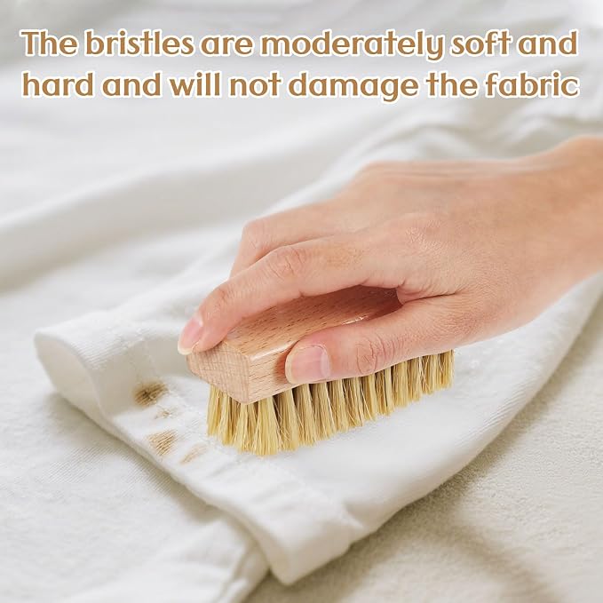 3 Pcs Wood Laundry Stain Brush Stain Remover Brushes - Image 3