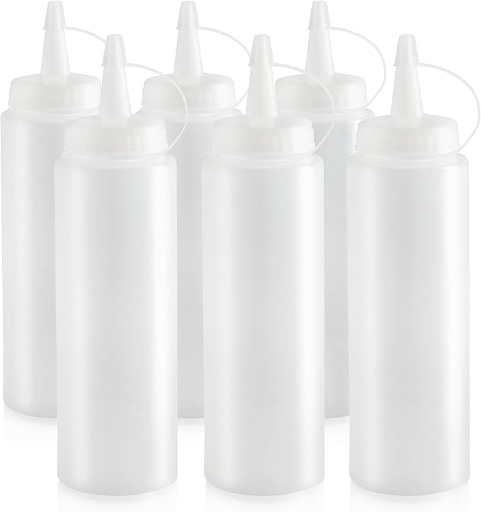 New Star Foodservice 26115 Squeeze Bottles, 8 oz - Image 2