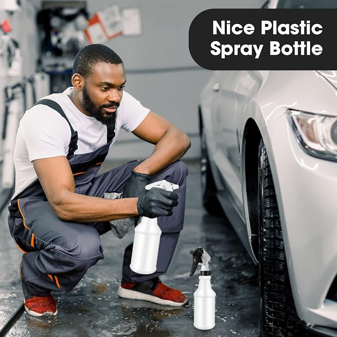 Eccliy 12 Pcs 16 Oz Plastic Spray Bottle, Adjustable Empty Reusable Sprayer - Image 6