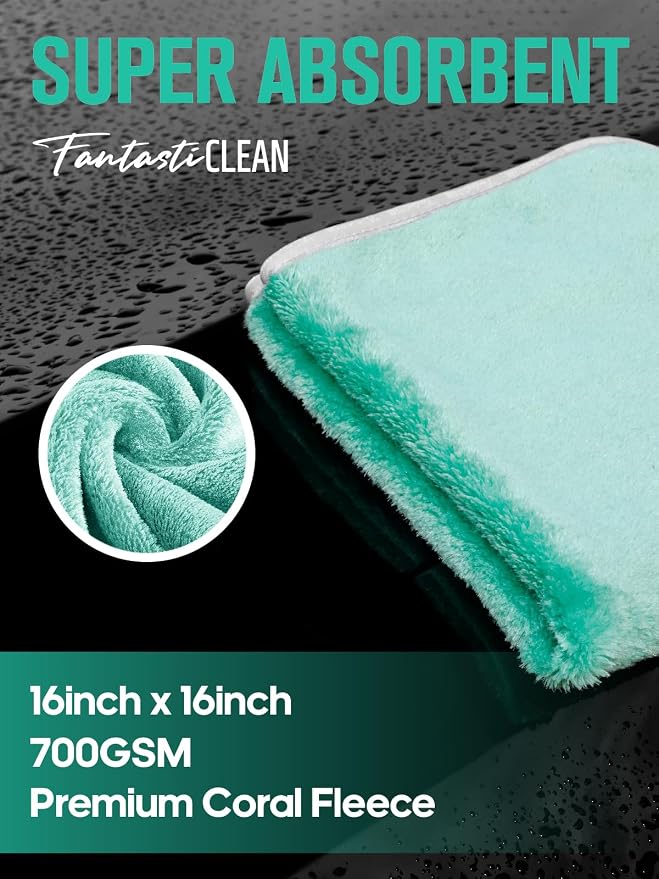 Fantasticlean Microfiber Car Detailing Towels, Car Drying Towel - Image 4
