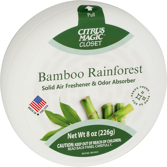 Citrus Magic For Closets Odor Absorbing Solid Air Freshener, Bamboo Rainforest - Image 3