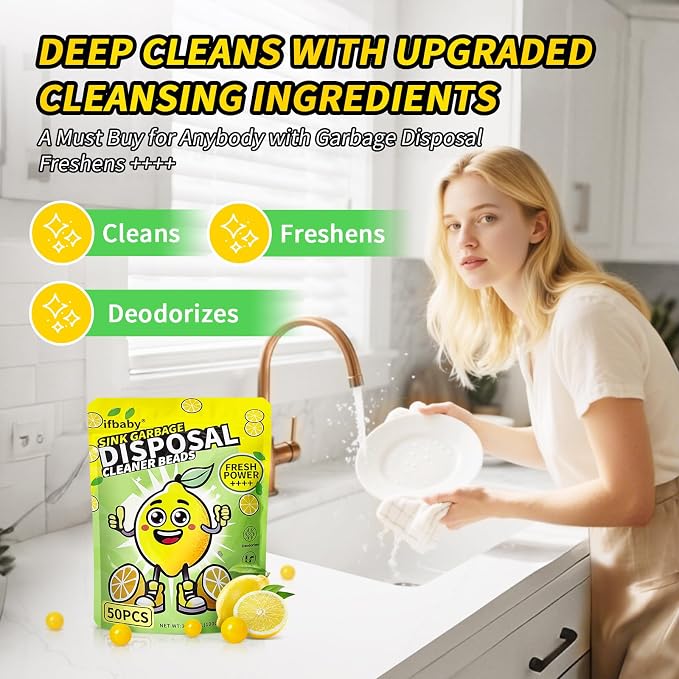 50 Count Garbage Disposal Cleaner and Deodorizer – Sink Odor Eliminator - Image 7