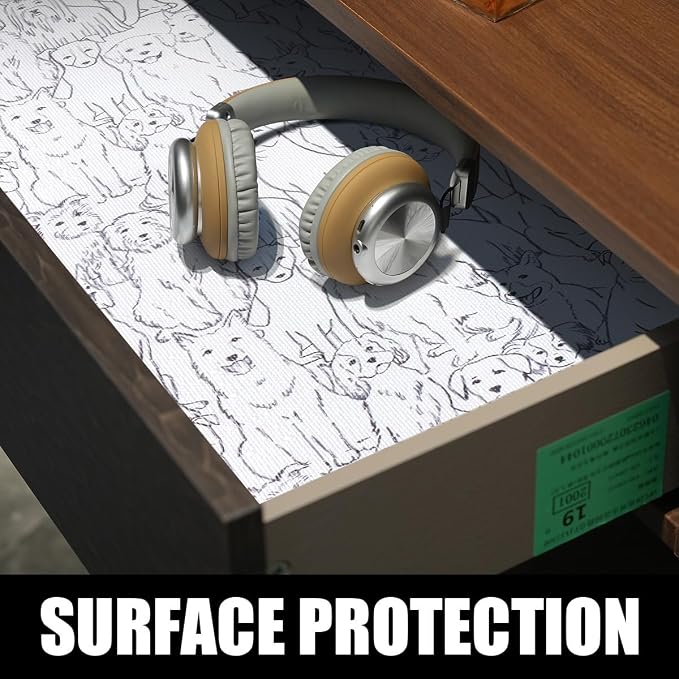 Dog Shelf Liner Non-Adhesive and Strong Non-Slip, Animal Cabinet Drawer Liners - Image 4