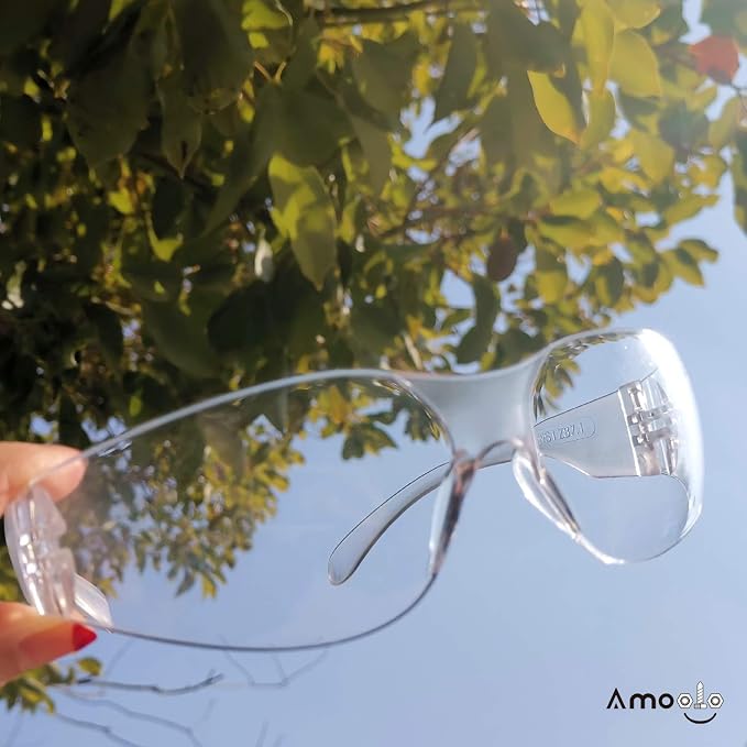 amoolo Clear Safety Glasses Bulk of 48, Protective Eyewear - Image 8