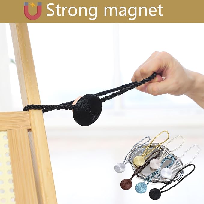 Magnetic Curtain Tiebacks - 12mm Magnetic Tie Backs - Image 3