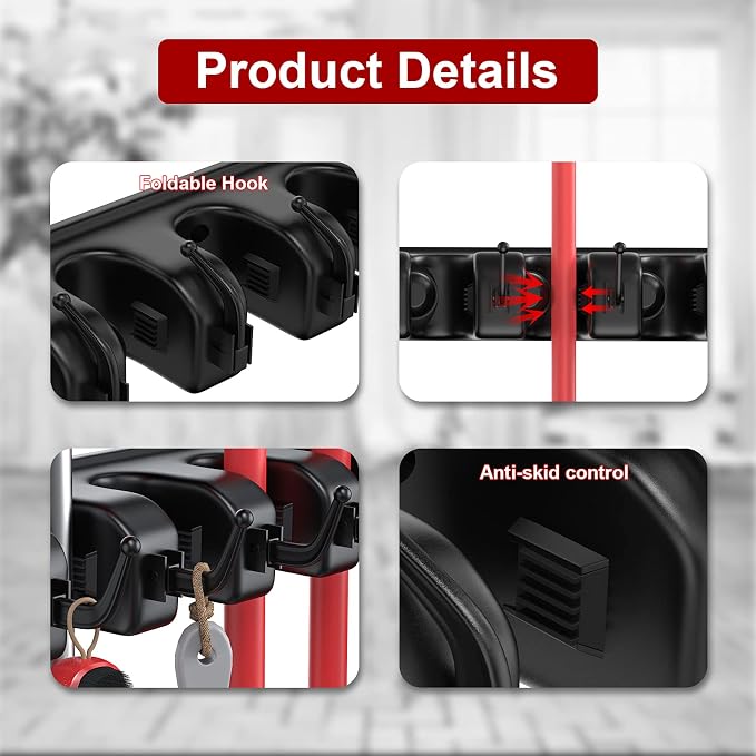 LETMY Broom Holder Wall Mount - Image 6