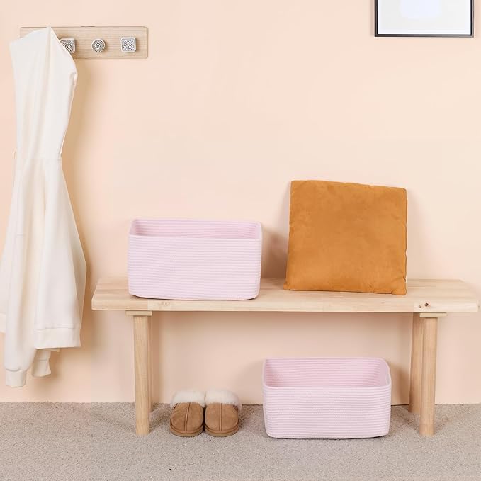 Large Storage Baskets for Shelves, Closet Organizers Bins for Clothes Blanket - Image 6