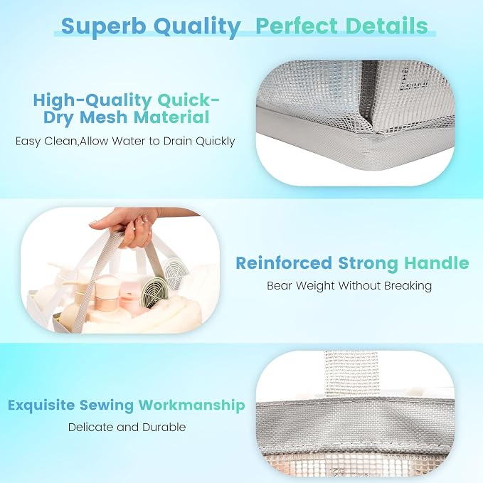 Shower Caddy Portable for College Dorm Room Essentials for Girls - Image 3