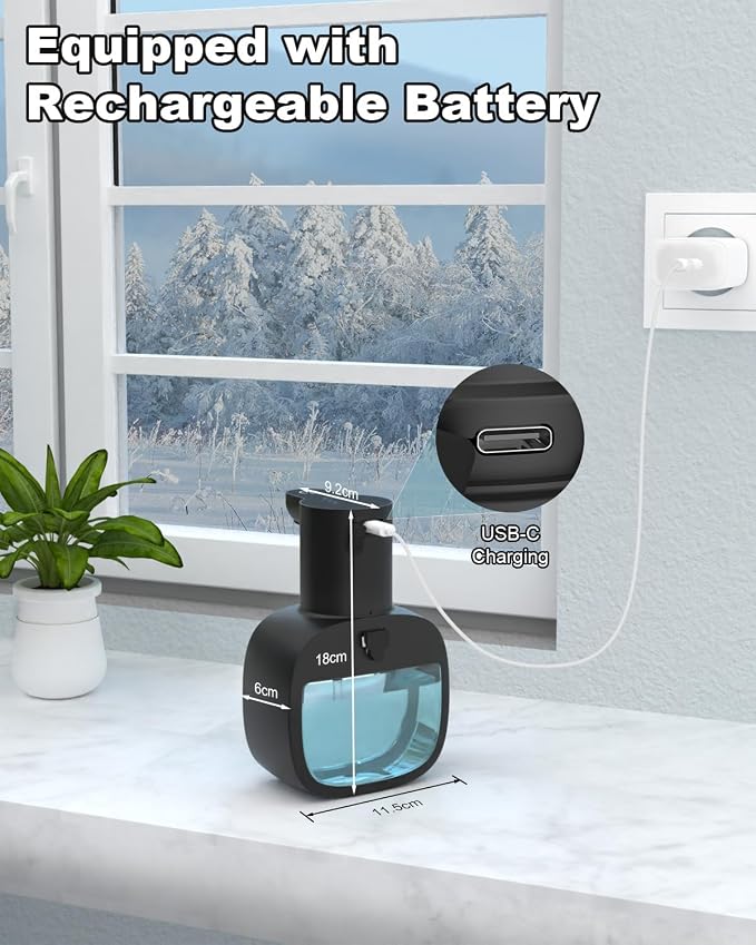 lazycozy® Automatic Soap Dispenser, Touchless Electric Soap Dispenser, - Image 2
