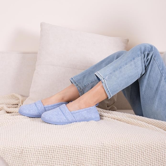 HomeTop Women's Comfy Loafer Slippers Lightweight Memory Foam Non-slip Indoor - Image 2