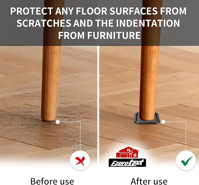 Ezprotekt 1 3/4" Square Non Slip Furniture Pads - Image 6