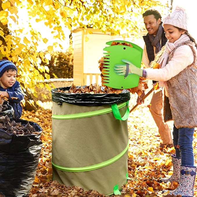 Colwelt Collapsible Garden Bag 47Gallon, Collapsible Leaf Bags - Image 5