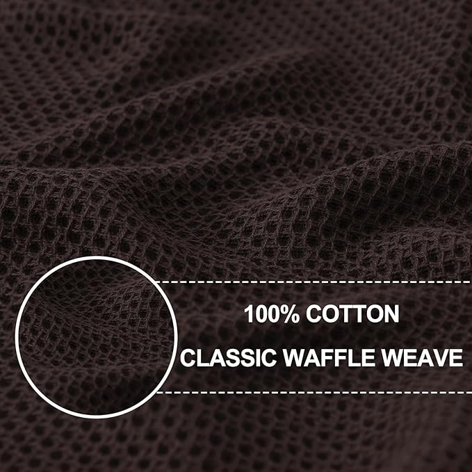 Homaxy 100% Cotton Waffle Weave Kitchen Dish Cloths, Ultra Soft Absorbent Quick - Image 2
