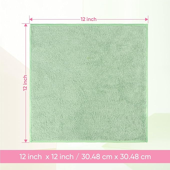 HOMEXCEL Microfiber Washcloths 12 Pack, Highly Absorbent and Soft Face Towel - Image 2