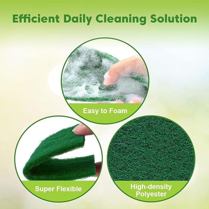 Heavy Duty Scouring Pad, Garage and Outdoors, Reusable Dish Scrubber Pads - Image 3