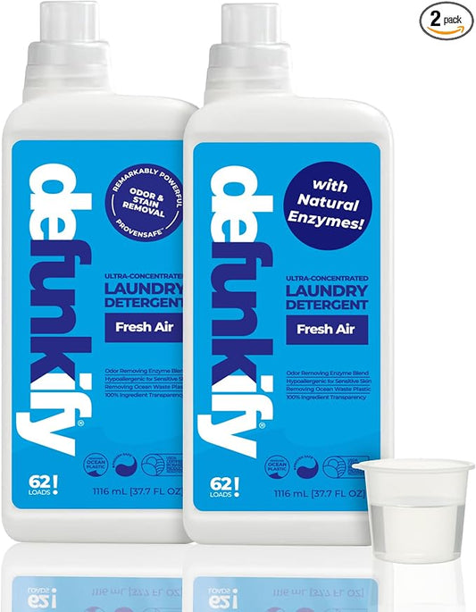 Laundry Detergent 62 Load/37.7 FlOz. 'Fresh Air' Liquid Laundry Detergent by DEFUNKIFY