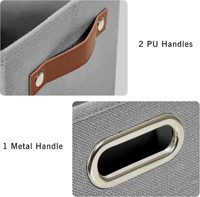 Large 3-Pack Foldable Fabric Storage Bins - Image 4