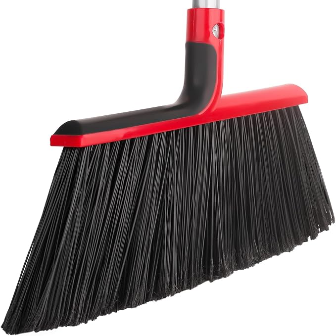 Angle Broom with 58″ Long Handle – 14″ Wide Stiff Bristles by Meijubolstrivetomakeyourlifeeasier
