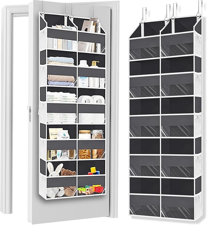 Over the Door Organizer 5 Tiers, Extra Large Behind Door Storage of 10 by Ofiray-home