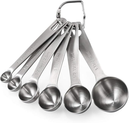 Measuring Spoons: U-Taste 18/8 Stainless Steel Measuring Spoons Set of 6 Piece: by U-Taste