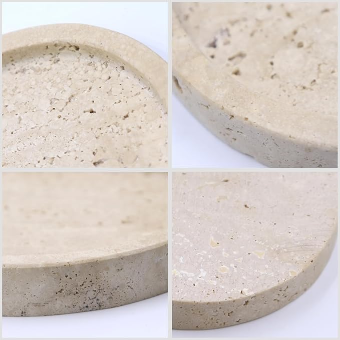 Natural Marble Tray, Oval Vanity Decorative Tray - Image 6