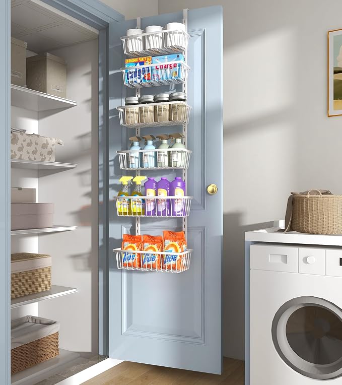 12 Inch Wide Narrow Over The Door Pantry Organizer, Pantry Organization and - Image 8