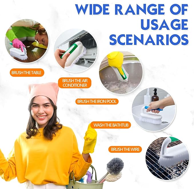 Lallisa 12 Pcs Scrub Brush for Cleaning - Image 4