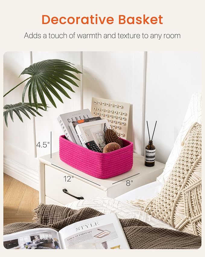 Small Woven Basket, Storage Basket - Image 2