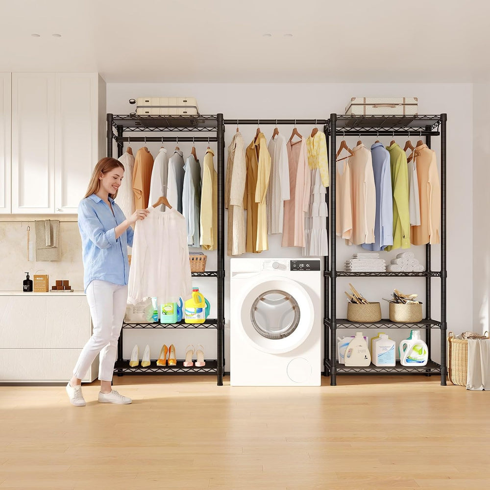 E3 Expandable Freestanding Closet Organizer System, Portable Closet