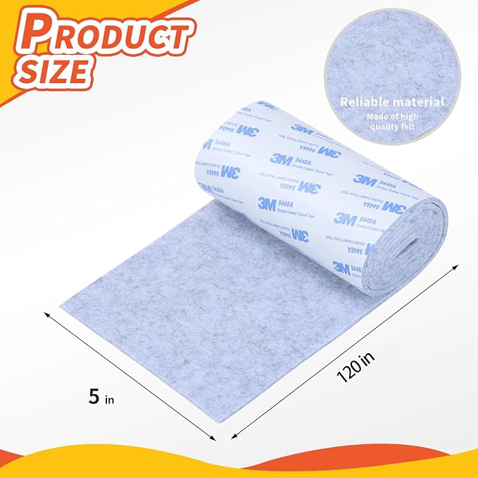 Felt Furniture Pads, Heavy Duty Felts Strip Roll - Image 2