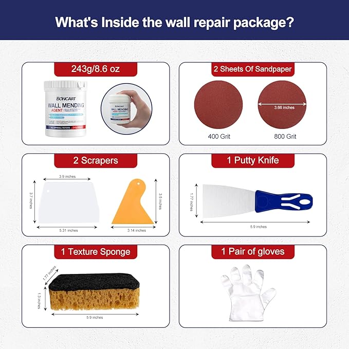 8.6oz Drywall Patch Repair Kit - Image 4