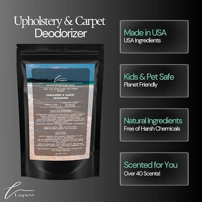 Sandy Pink Paradise Carpet Freshener Powder 16 oz | Powerful Odor Eliminator - Image 6
