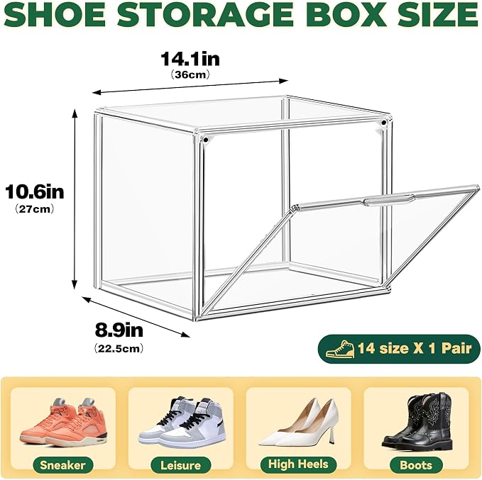 12 Pack Thicken Shoe Rack Organizer - Image 2