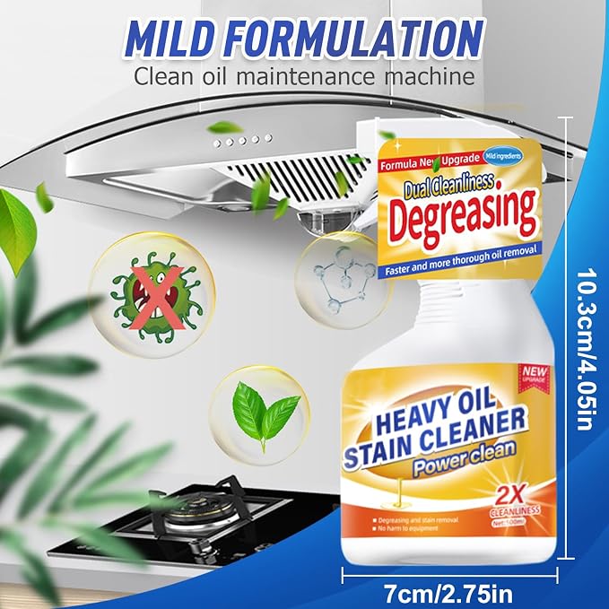 Kitchen Heavy Oil Cleaner, 2025 Newly Upgraded Heavy Duty Oil Stain Remover - Image 8