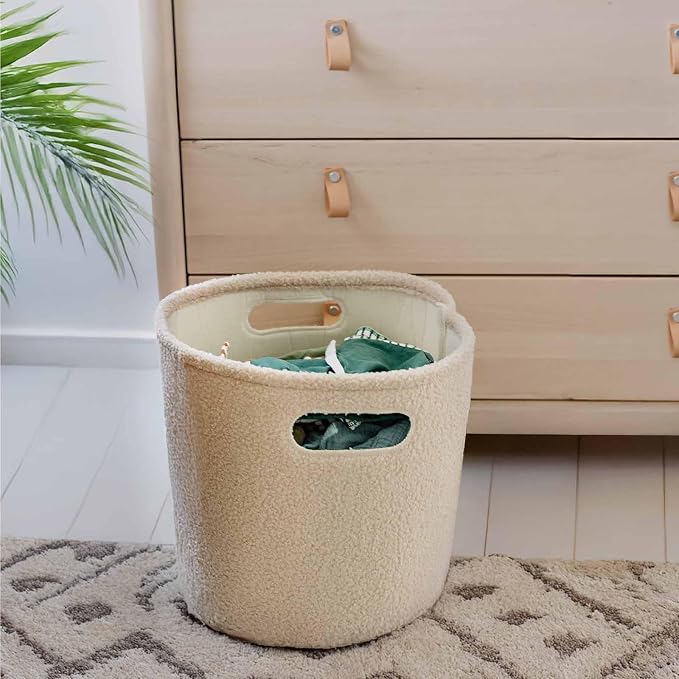 PUTSKA Basket – Round Storage for Toys and Clothes, Stuffed Animals – Soft Baby - Image 8