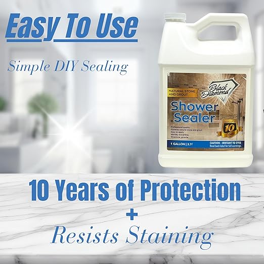 Natural Stone and Grout Penetrating Shower Sealer. Marble, Granite Travertine - Image 3