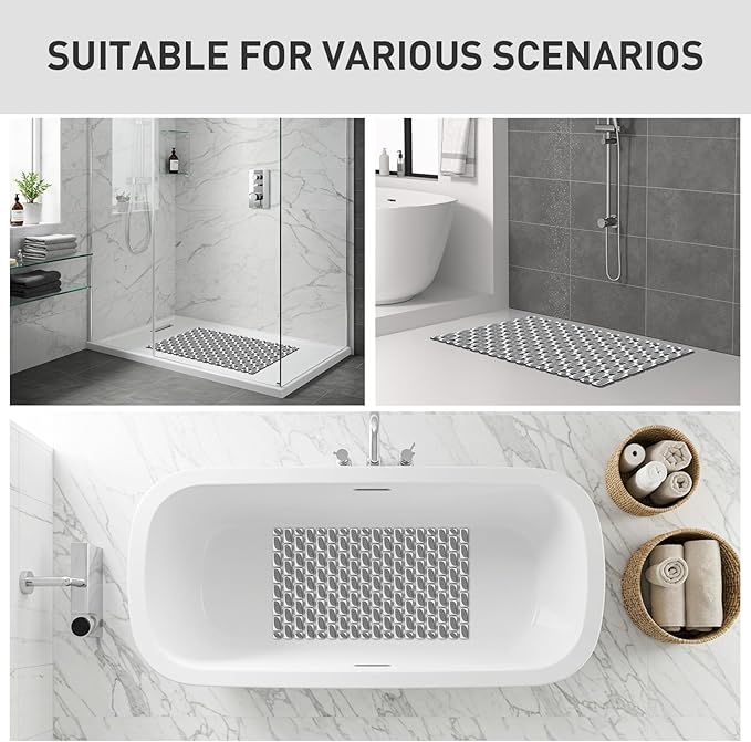 Bath Mat for Tub Non Slip Shower Mat for Elderly - Image 8