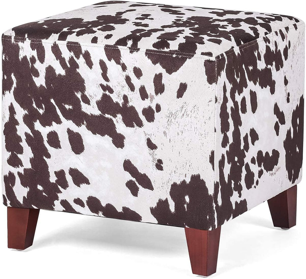 Ottoman with Square Cube Design, 16 Inch Footstools and Ottomans Small, Large...