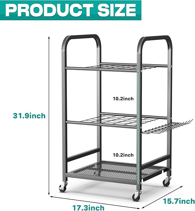 EVERHANGER Garden Tool Organizer and Storage, Yard Tool Stand Garage Tool - Image 2