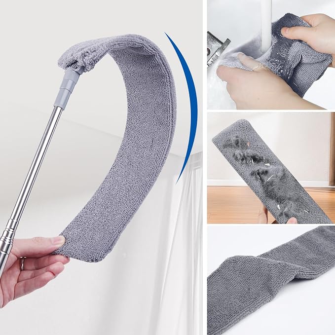 4 Pcs Dusters for Cleaning, 2 in 1 Microfiber Dusters and Retractable Gap Dust - Image 7