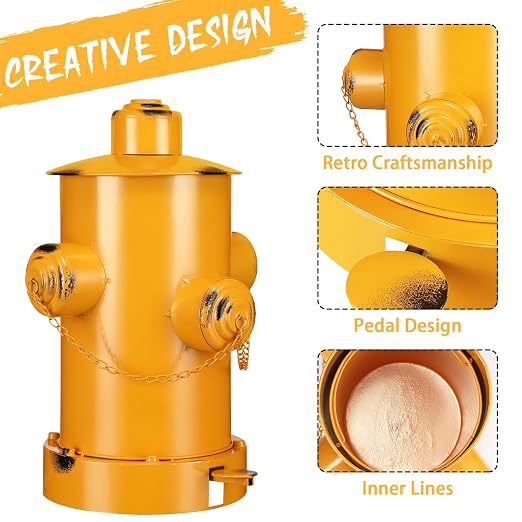 Hoolerry Fire Hydrant Trash Can Retro Creative Garbage Can - Image 2
