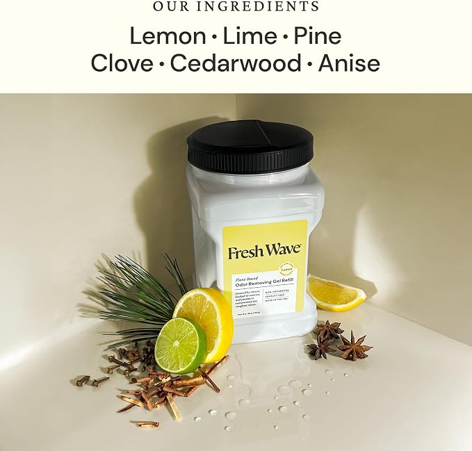 Fresh Wave Lemon Odor Removing Gel Refill, 63 oz. - Image 2